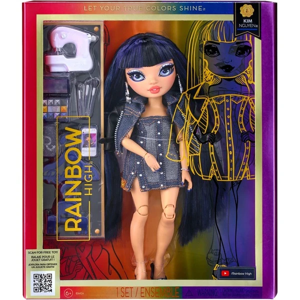 MGA Entertainment Rainbow High S23 Blue Fashion Doll - Kim Nguyen, Puppe 3 MGA Entertainment Rainbow High S23 Blue Fashion Doll - Kim Nguyen, Puppe