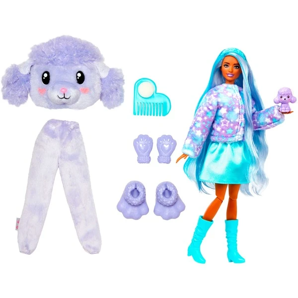 Mattel Barbie Cutie Reveal Cozy Cute Serie - Pudel, Puppe 4 Mattel Barbie Cutie Reveal Cozy Cute Serie - Pudel, Puppe – Bild 2