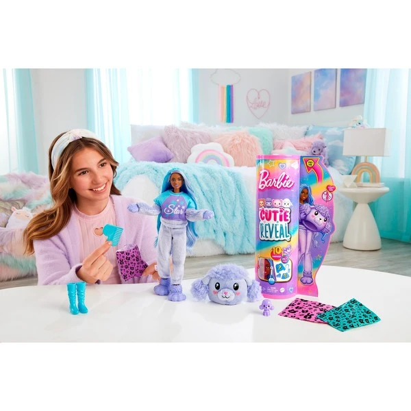 Mattel Barbie Cutie Reveal Cozy Cute Serie - Pudel, Puppe 9 Mattel Barbie Cutie Reveal Cozy Cute Serie - Pudel, Puppe – Bild 7