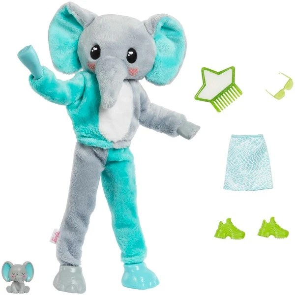 Mattel Barbie Cutie Reveal Dschungel Serie - Elefant, Puppe 6 Mattel Barbie Cutie Reveal Dschungel Serie - Elefant, Puppe – Bild 4