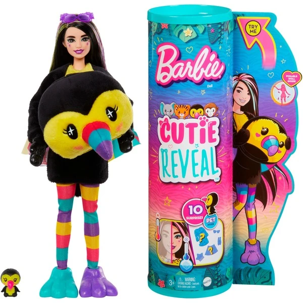 Mattel Barbie Cutie Reveal Dschungel Serie - Tukan, Puppe 3 Mattel Barbie Cutie Reveal Dschungel Serie - Tukan, Puppe