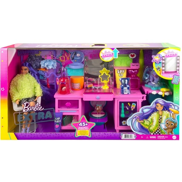 Mattel Barbie Extra Spielset Mit Puppe Und Stylingtisch 9 Mattel Barbie Extra Spielset Mit Puppe Und Stylingtisch – Bild 7