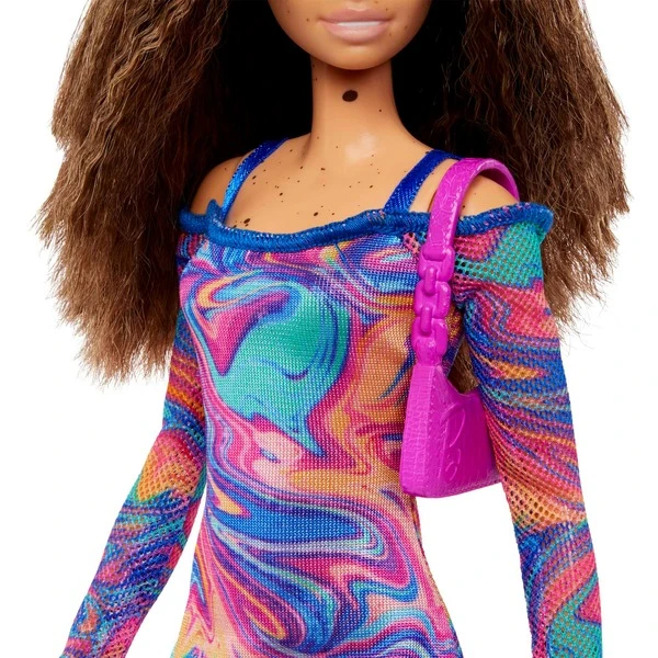 Mattel Barbie Fashionistas-Puppe Mit Gekrepptem Haar Und Sommersprossen 6 Mattel Barbie Fashionistas-Puppe Mit Gekrepptem Haar Und Sommersprossen – Bild 4