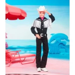 Mattel Barbie The Movie - Ken-Sammelpuppe Mit Schwarzem Cowboy-Outfit -Spielzeug Förderung Rabatte Mattel Barbie The Movie Ken Sammelpuppe mit schwarzem Cowboy Outfit@@1919789 2