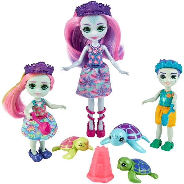 Mattel Enchantimals New Family Turtle Pack, Puppe 3 Mattel Enchantimals New Family Turtle Pack, Puppe
