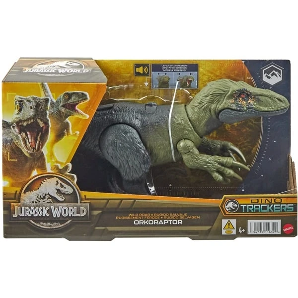 Mattel Jurassic World Wild Roar Orkoraptor, Spielfigur 8 Mattel Jurassic World Wild Roar Orkoraptor, Spielfigur – Bild 6