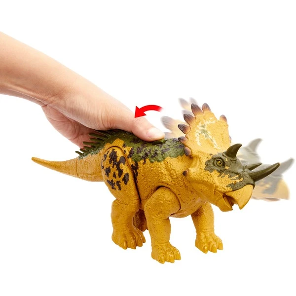Mattel Jurassic World Wild Roar Regaliceratops, Spielfigur 6 Mattel Jurassic World Wild Roar Regaliceratops, Spielfigur – Bild 4