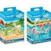 PLAYMOBIL 10119 Family Fun Set Alpaka Mit Baby Und Flamingos, Konstruktionsspielzeug