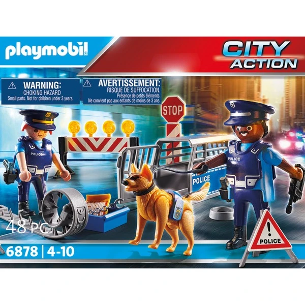 PLAYMOBIL 6878 City Action Polizei-Straßensperre, Konstruktionsspielzeug 4 PLAYMOBIL 6878 City Action Polizei-Straßensperre, Konstruktionsspielzeug – Bild 2