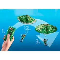 PLAYMOBIL 70569 City Action - Polizei-Hubschrauber: Fallschirm-Verfolgung, Konstruktionsspielzeug -Spielzeug Förderung Rabatte PLAYMOBIL 70569 City Action Polizei Hubschrauber Fallschirm Verfolgung Konstruktionsspielzeug@@1888907 4