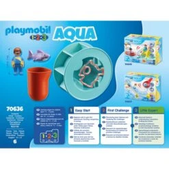 PLAYMOBIL 70636 1.2.3 AQUA Wasserwirbelrad Mit Babyhai, Konstruktionsspielzeug 11 PLAYMOBIL 70636 1.2.3 AQUA Wasserwirbelrad Mit Babyhai, Konstruktionsspielzeug -Spielzeug Förderung Rabatte PLAYMOBIL 70636 1 2 3 AQUA Wasserwirbelrad mit Babyhai Konstruktionsspielzeug@@1848025 3