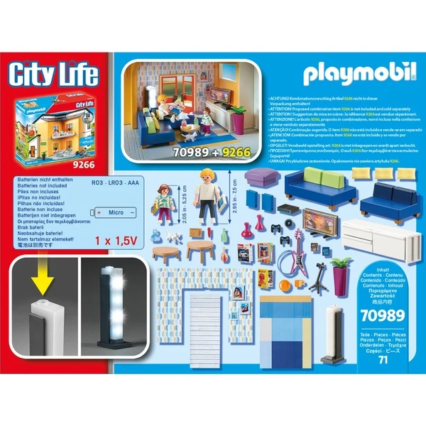 PLAYMOBIL 70989 City Life Wohnzimmer, Konstruktionsspielzeug 7 PLAYMOBIL 70989 City Life Wohnzimmer, Konstruktionsspielzeug – Bild 5