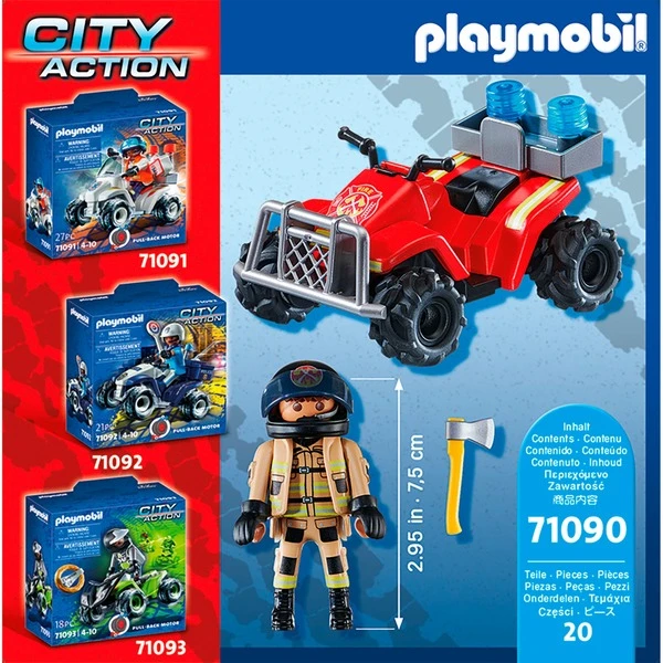 PLAYMOBIL 71090 City Action - Feuerwehr-Speed Quad, Konstruktionsspielzeug 7 PLAYMOBIL 71090 City Action - Feuerwehr-Speed Quad, Konstruktionsspielzeug – Bild 5