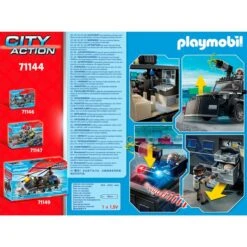 PLAYMOBIL 71144 City Action SWAT-Geländefahrzeug, Konstruktionsspielzeug -Spielzeug Förderung Rabatte PLAYMOBIL 71144 City Action SWAT Gel ndefahrzeug Konstruktionsspielzeug@@1888956 8