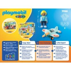 PLAYMOBIL 71159 1.2.3 Flugzeug, Konstruktionsspielzeug -Spielzeug Förderung Rabatte PLAYMOBIL 71159 1 2 3 Flugzeug Konstruktionsspielzeug@@1848028 4