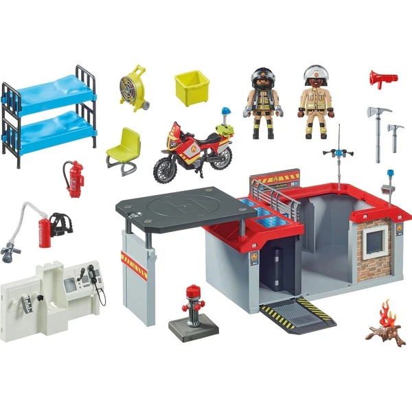 PLAYMOBIL 71193 City Action Mitnehm-Feuerwehrstation, Konstruktionsspielzeug 4 PLAYMOBIL 71193 City Action Mitnehm-Feuerwehrstation, Konstruktionsspielzeug – Bild 2