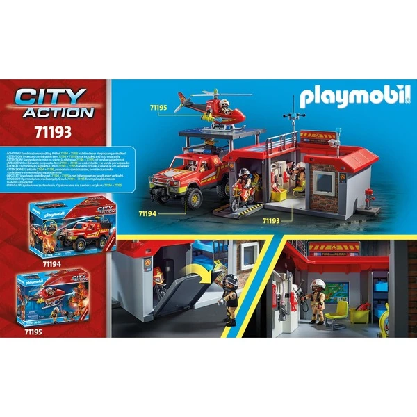 PLAYMOBIL 71193 City Action Mitnehm-Feuerwehrstation, Konstruktionsspielzeug 10 PLAYMOBIL 71193 City Action Mitnehm-Feuerwehrstation, Konstruktionsspielzeug – Bild 8