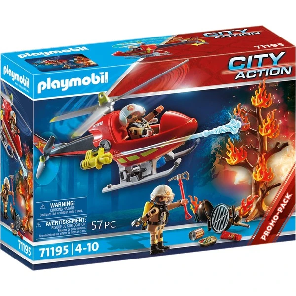 PLAYMOBIL 71195 City Action Feuerwehr-Hubschrauber, Konstruktionsspielzeug 3 PLAYMOBIL 71195 City Action Feuerwehr-Hubschrauber, Konstruktionsspielzeug