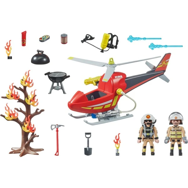 PLAYMOBIL 71195 City Action Feuerwehr-Hubschrauber, Konstruktionsspielzeug 4 PLAYMOBIL 71195 City Action Feuerwehr-Hubschrauber, Konstruktionsspielzeug – Bild 2