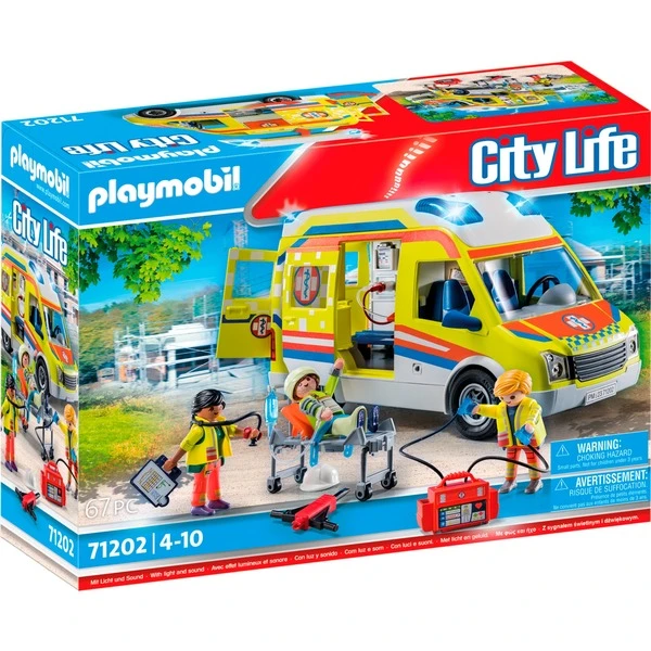 PLAYMOBIL 71202 City Life - Rettungswagen Mit Licht Und Sound, Konstruktionsspielzeug 3 PLAYMOBIL 71202 City Life - Rettungswagen Mit Licht Und Sound, Konstruktionsspielzeug