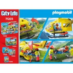 PLAYMOBIL 71203 City Life - Rettungshelikopter, Konstruktionsspielzeug -Spielzeug Förderung Rabatte PLAYMOBIL 71203 City Life Rettungshelikopter Konstruktionsspielzeug@@1888934 5