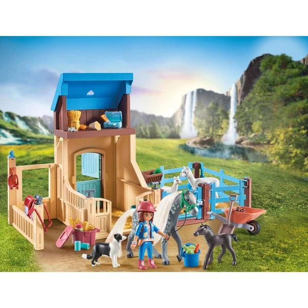 PLAYMOBIL 71353 Horses Of Waterfall Amelia & Whisper Mit Pferdebox, Konstruktionsspielzeug – Bild 3